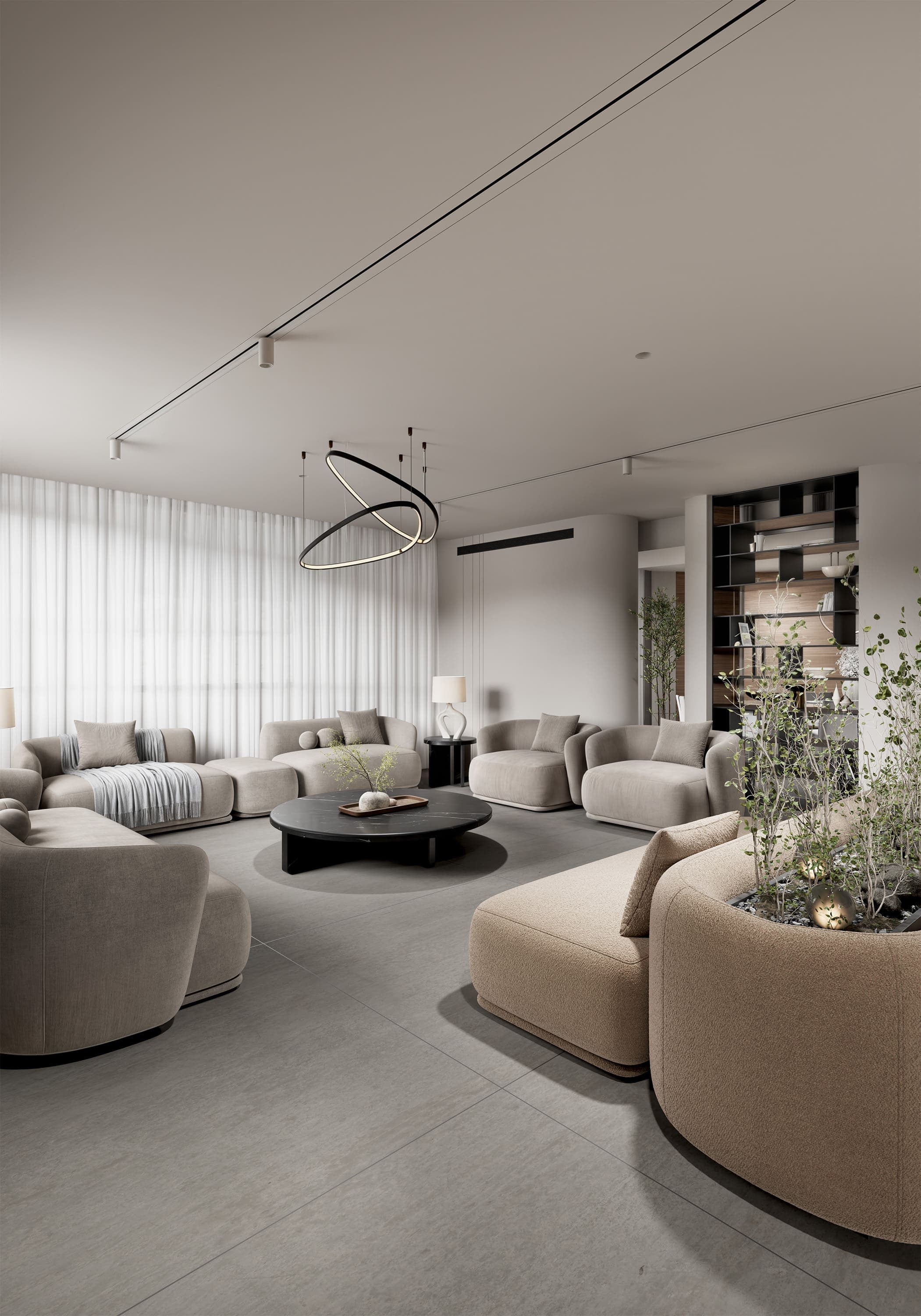 صورة رقم 5 من مشروع مجلس خارجي في أبو ظبي، مدينة محمد بن زايد – المهندس أحمد المبيض