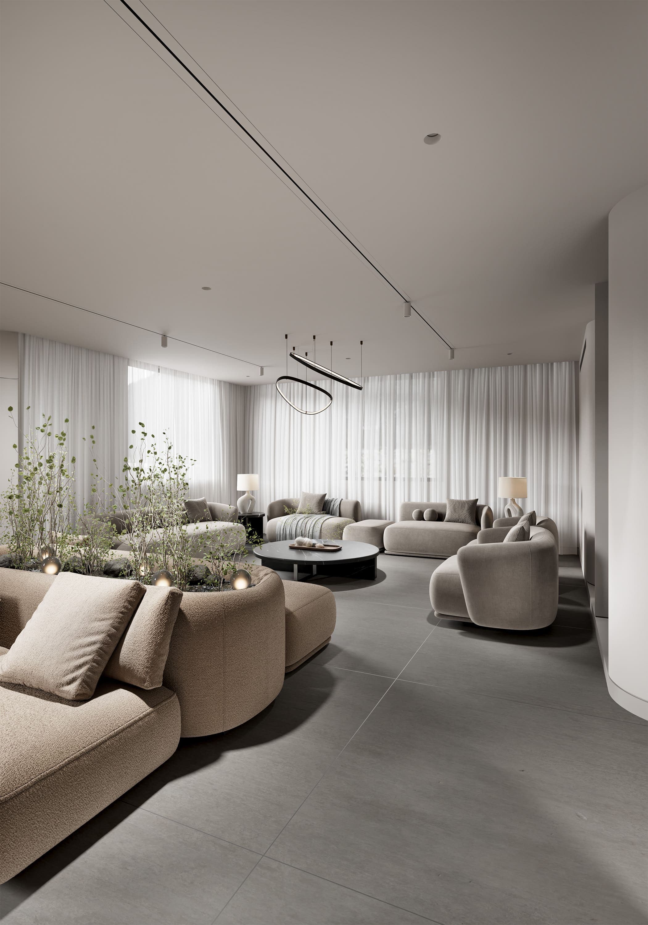 صورة رقم 6 من مشروع مجلس خارجي في أبو ظبي، مدينة محمد بن زايد – المهندس أحمد المبيض