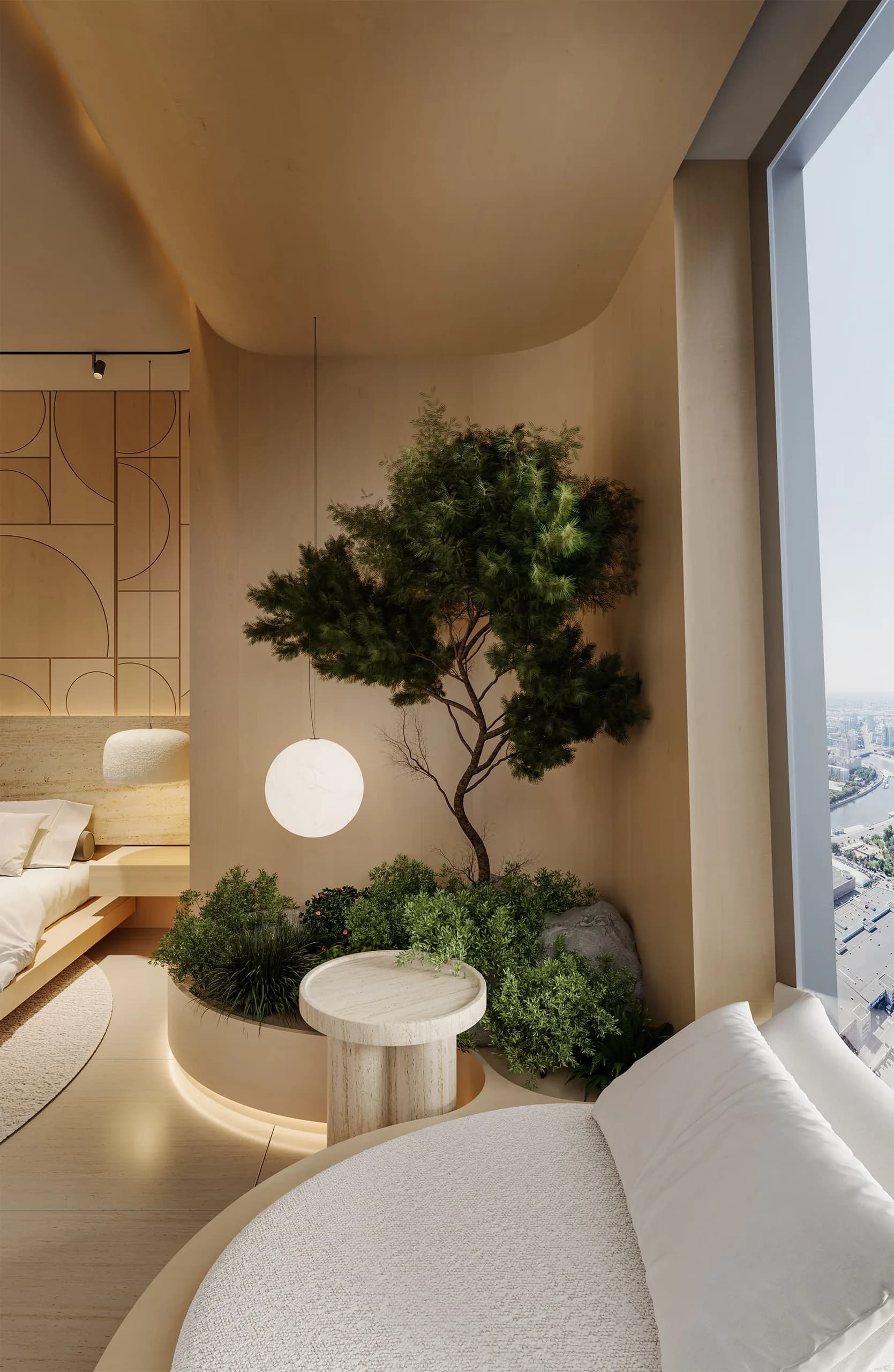 صورة رقم 11 من تصميم شقة «شقة في داماك هايت» في مارينا دبي – المهندس أحمد المبيض