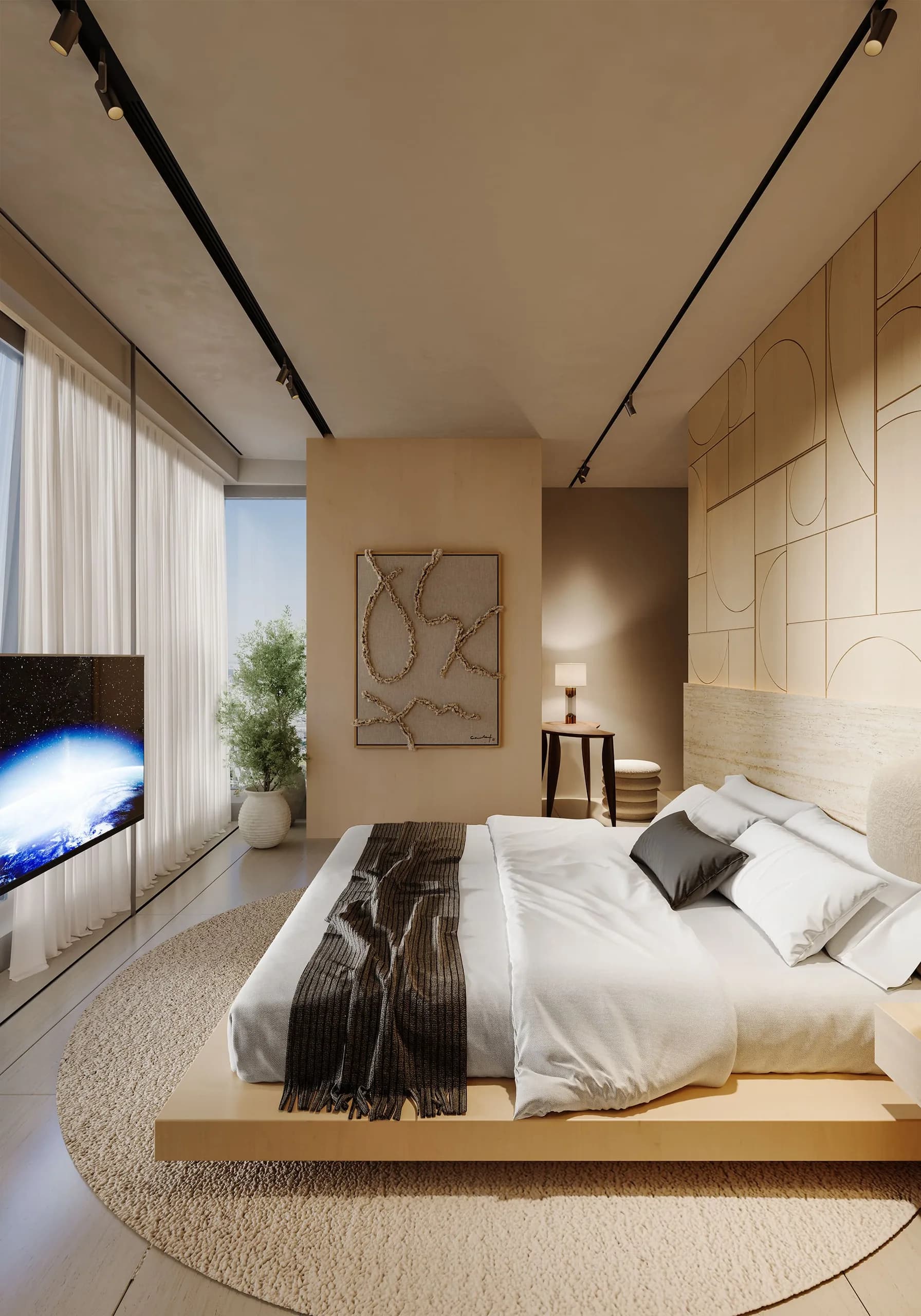 صورة رقم 12 من تصميم شقة «شقة في داماك هايت» في مارينا دبي – المهندس أحمد المبيض