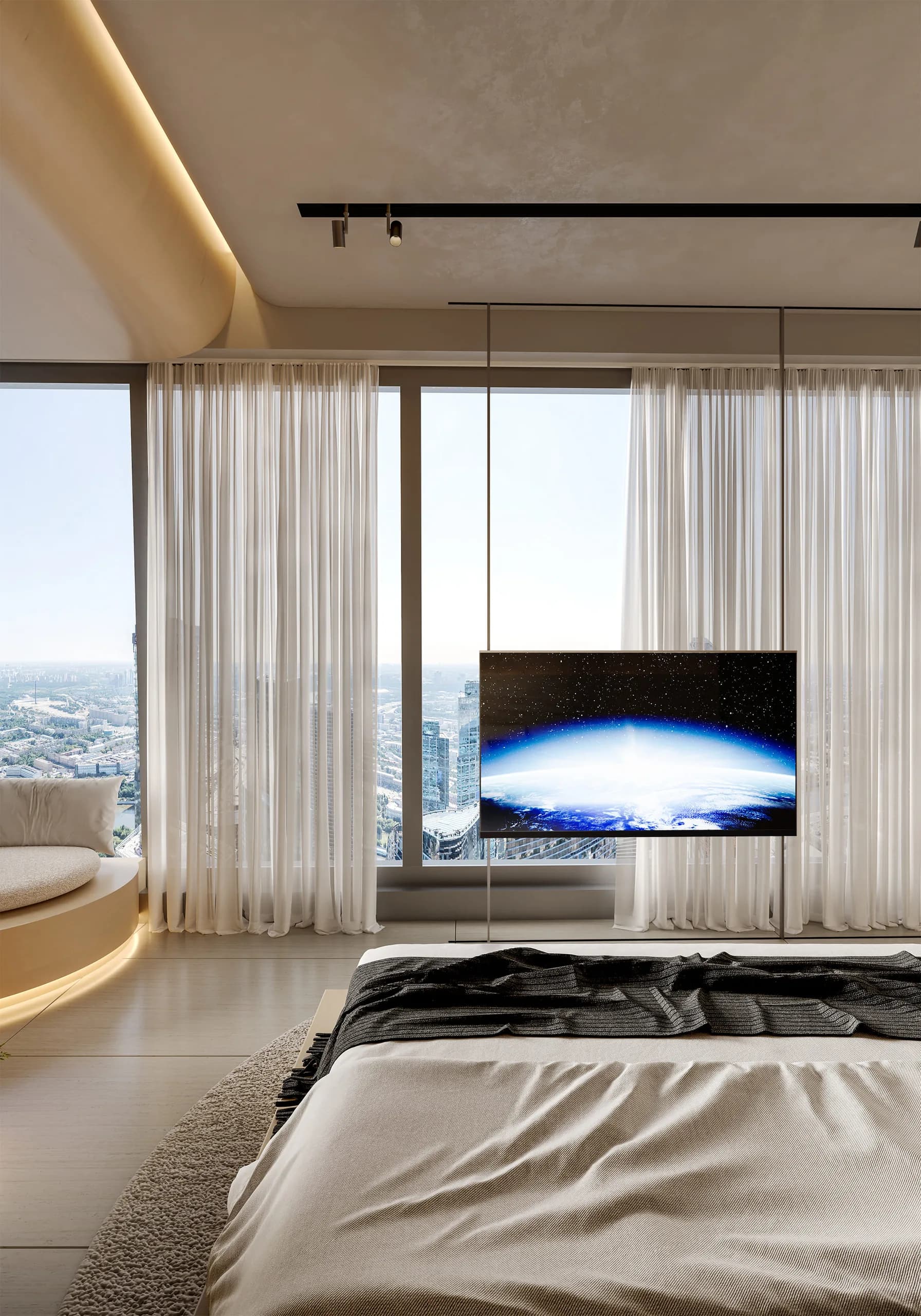 صورة رقم 14 من تصميم شقة «شقة في داماك هايت» في مارينا دبي – المهندس أحمد المبيض