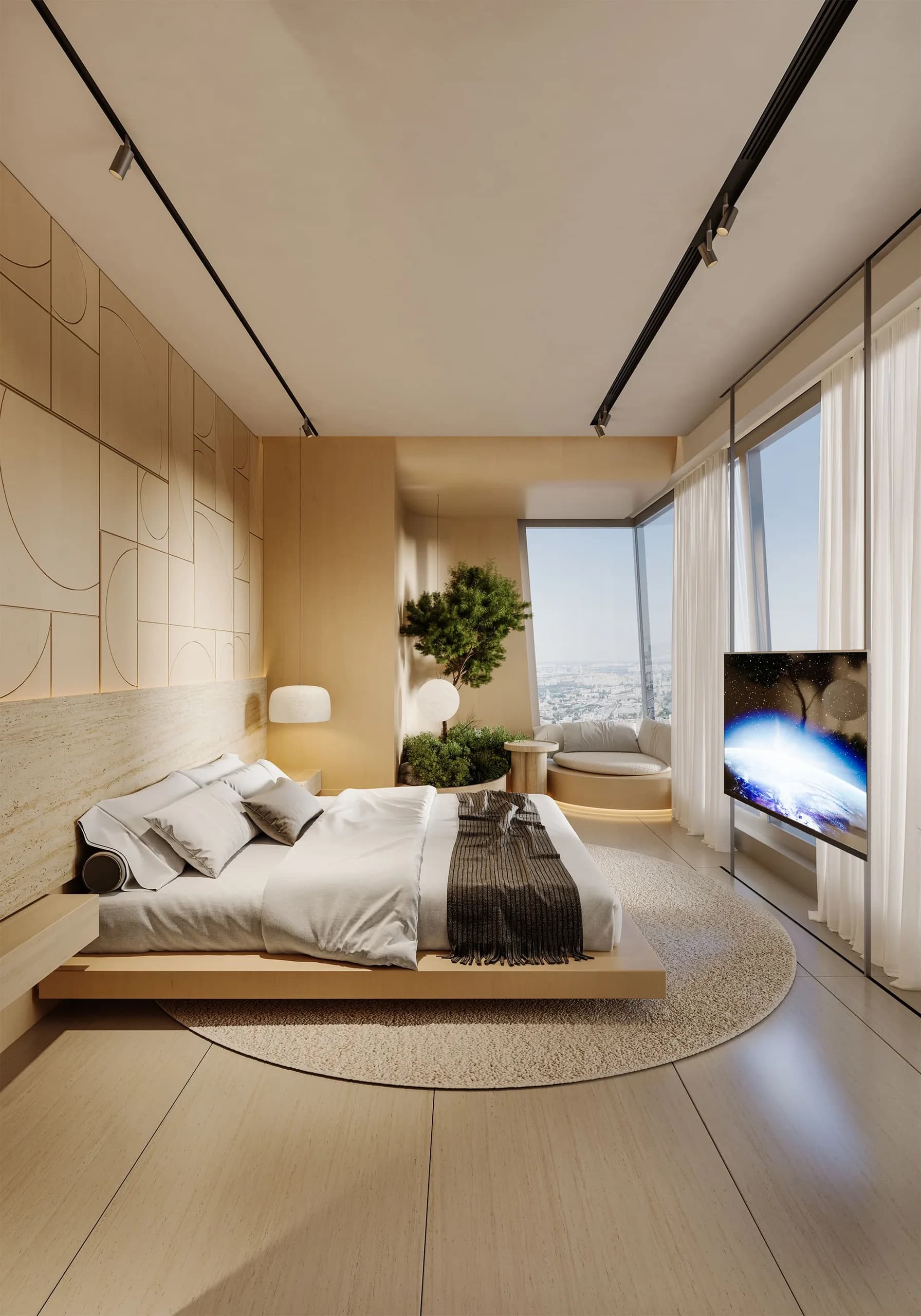 صورة رقم 9 من تصميم شقة «شقة في داماك هايت» في مارينا دبي – المهندس أحمد المبيض