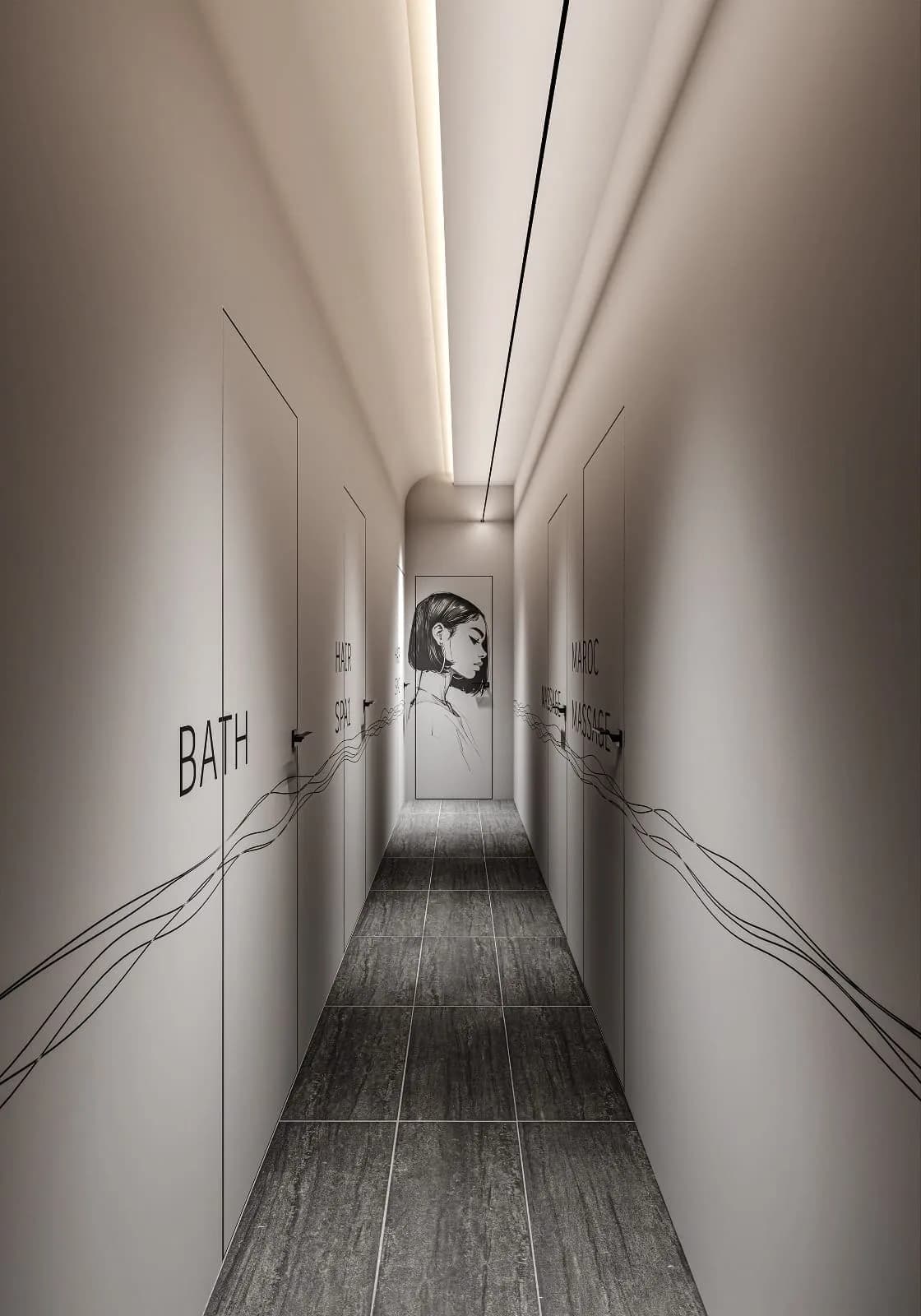 صورة رقم 1 من تصميم مركز تجميل «مركز تجميل» في أبو ظبي، مدينة العين – المهندس أحمد المبيض