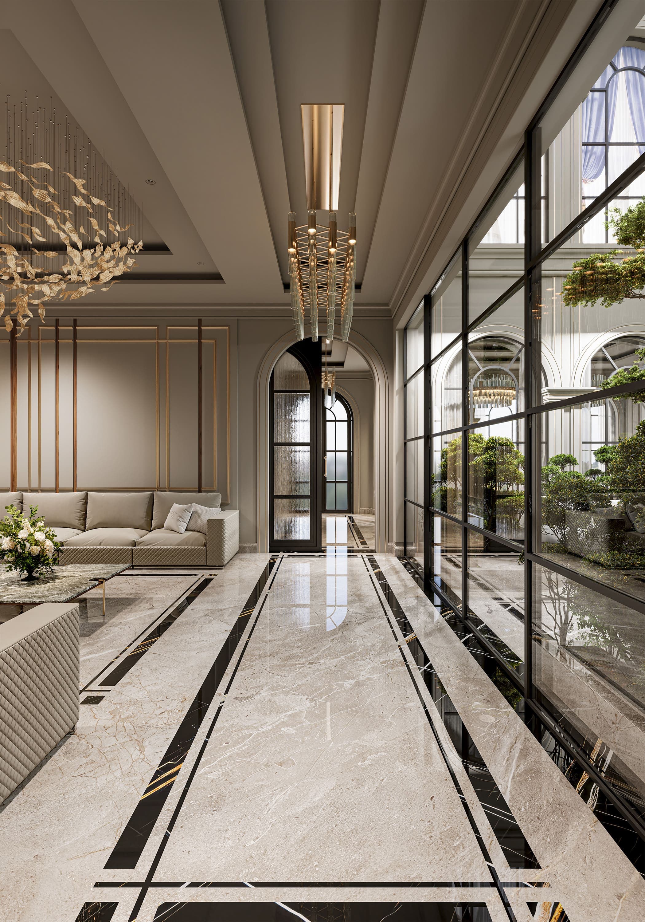 صورة رقم 10 من مشروع مجلس مع استقبال في الرياض السعودية – المهندس أحمد المبيض