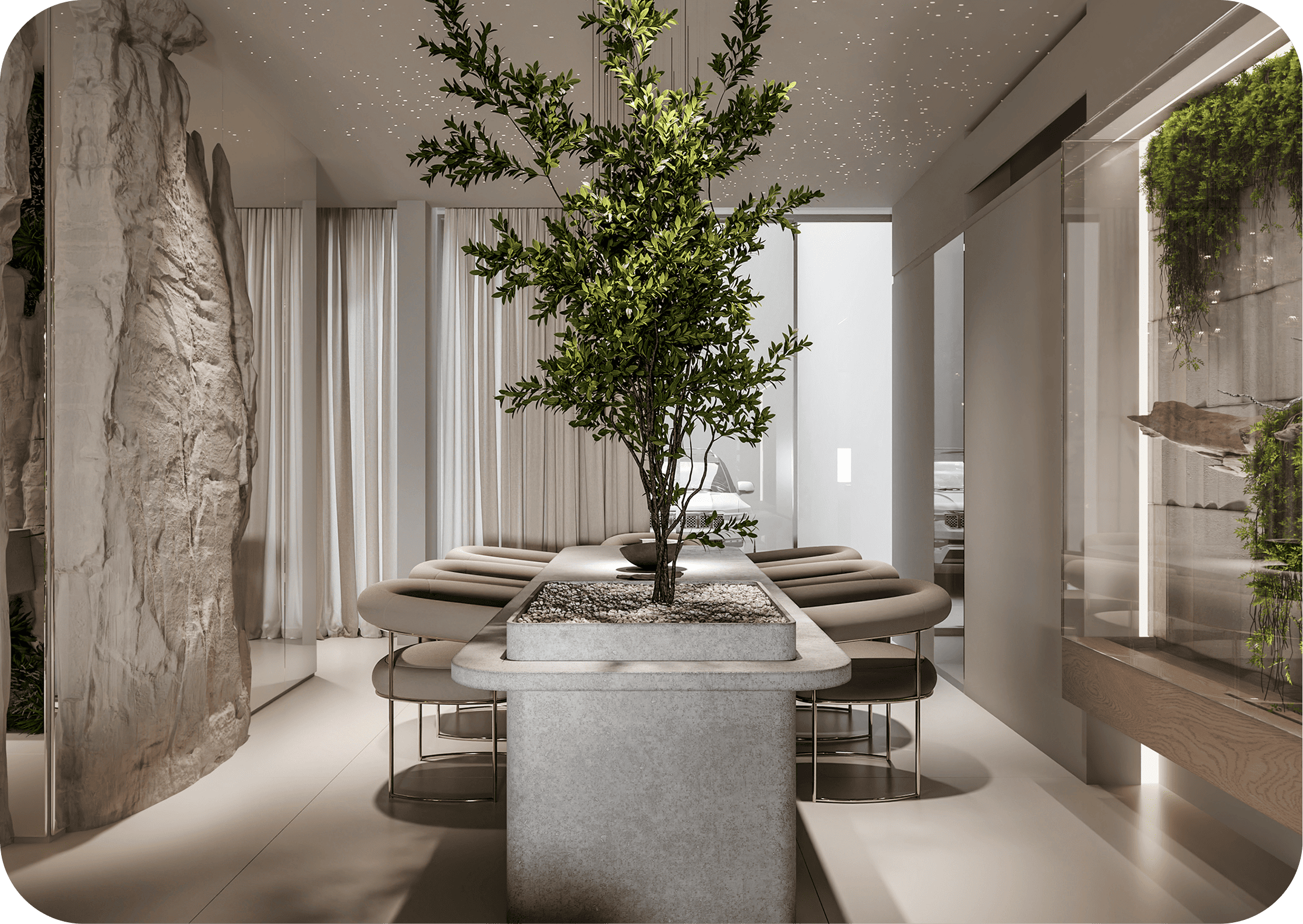 صالة مفتوحة